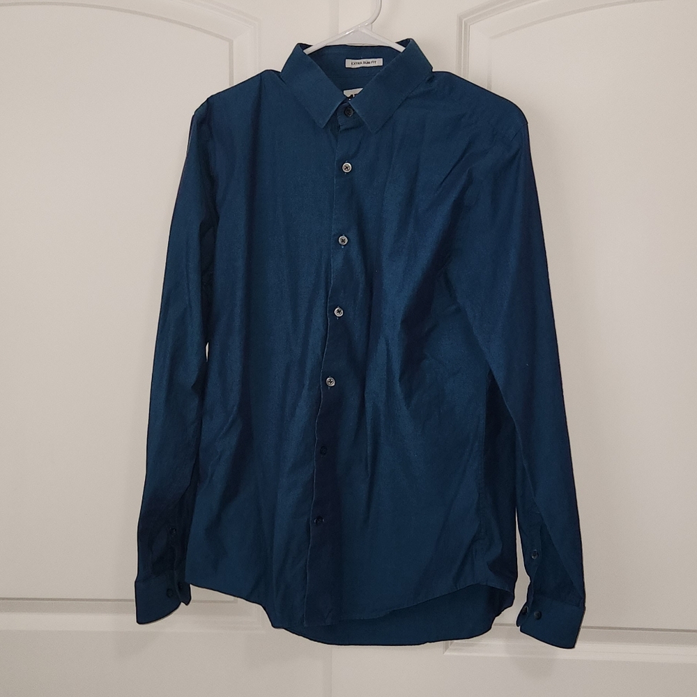 3 For $20 Express Men's Teal Shirt
